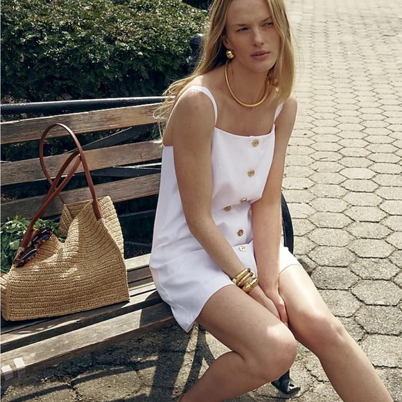 J Crew Women’s chambray long sleeve scalloped tunic dress size XS - Picture 3 of 5